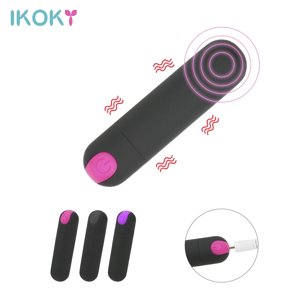 IKOKY мини сильная женщина пуля вибраторы интимные игрушки для женщин