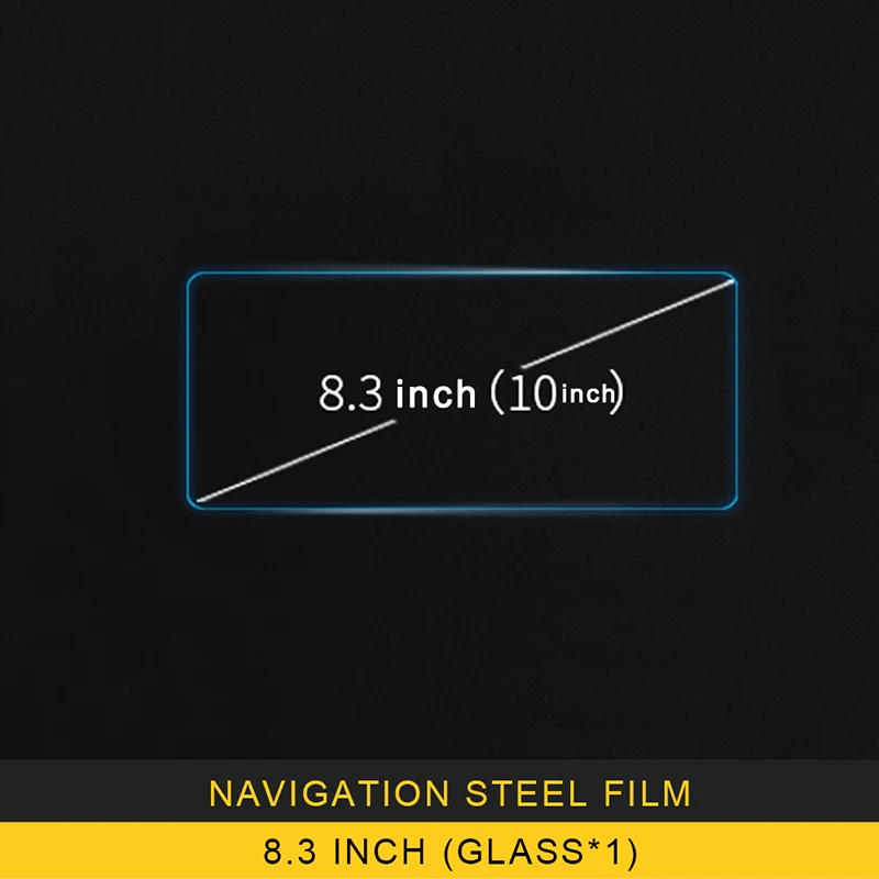 Для Audi A4 A5 S4 S5 B9 автомобильный навигационный экран монитор пленка защитная крышка Накладка наклейка интерьерные аксессуары - Название цвета: 8.3 inch X1
