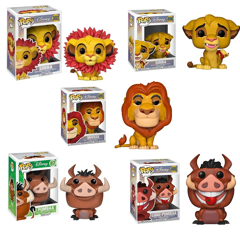 Funko POP The Lion King SIMBA LUAU PUMBAA MUFASA аниме фильмы Детские модели подарки