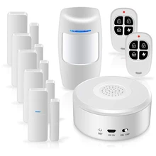 Умная охранная Системы WiFi беспроводной доступ в Интернет, будильник и набор «сделай сам» для дома квартира Office Store Бизнес инфракрасный дистанционный дверной звонок штепсельная вилка европейского стандарта