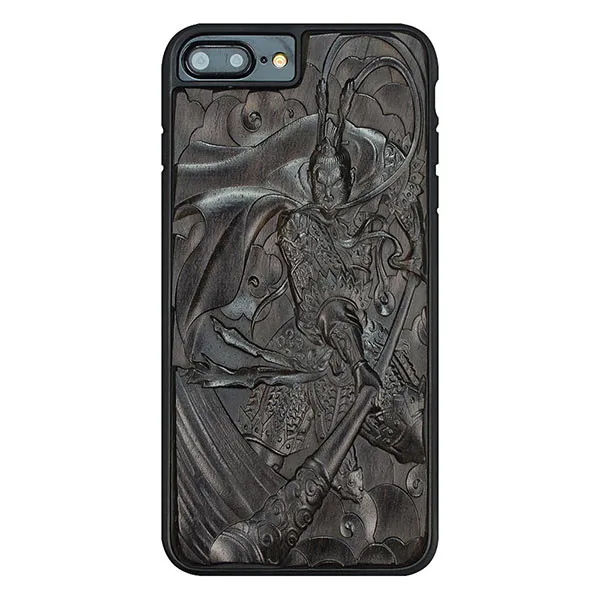 Уникальный чехол Xs Max с 3D резным рисунком для iPhone Xr, Роскошный чехол из черного дерева, чехол из ТПУ, чехол для iPhone 6, 6 S, 7, 8 Plus, X, XS, чехол - Цвет: Color 1