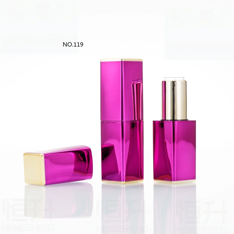 bright purple 12,1 мм 10/30/50 шт мессенджер через плечо на магнитной застежке фиолетовый, черный красный пустой тюбик губной помады бальзам для губ контейнер оболочки упаковки косметики многоразовая - Цвет: bright purple