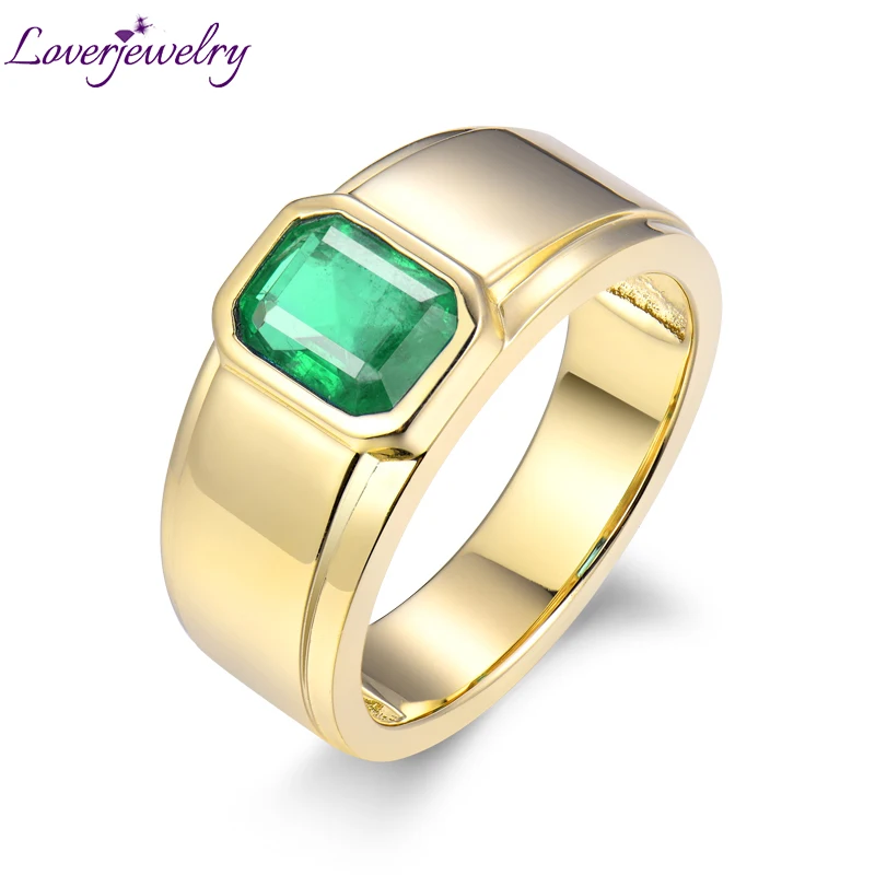 Женское кольцо с изумрудами LOVERJEWELRY ювелирное изделие из желтого золота 18 К 9 г |