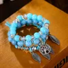 DAXI Boho Beads Bracelet Charm Beaded Braclets Bracelets For Women Jewelry Chakra Bead Braclet Set Women Bracelets With Charms ► Photo 3/6