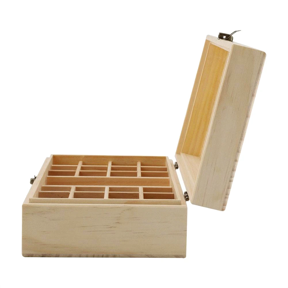 25 сетки деревянный ящик для хранения Органайзер флакон духов чехол для переноски контейнер