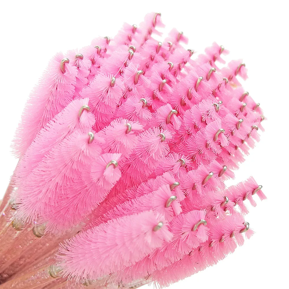50Pcs /Bag Cosmetic Eyelash Brush Crystal Mascara Wands Applicator Diamond Eyelashes brushes Disposable Make Up Tools | Красота и