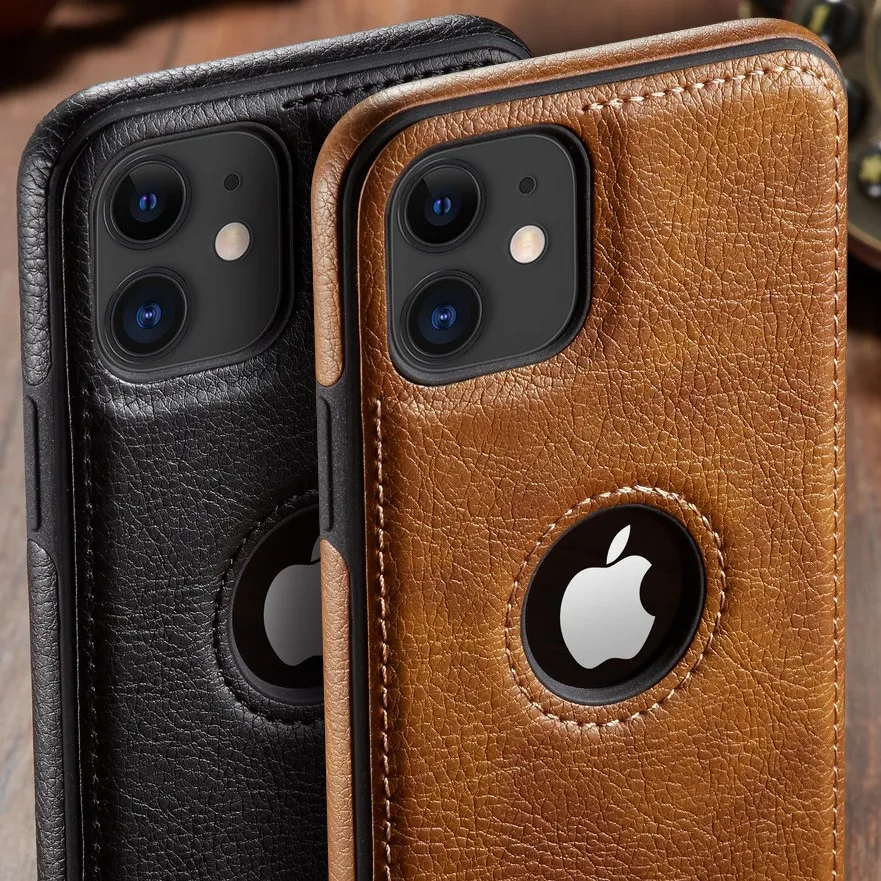 Чехол для iPhone 11 Pro Max роскошный винтажный тонкий задний из искусственной кожи iphone