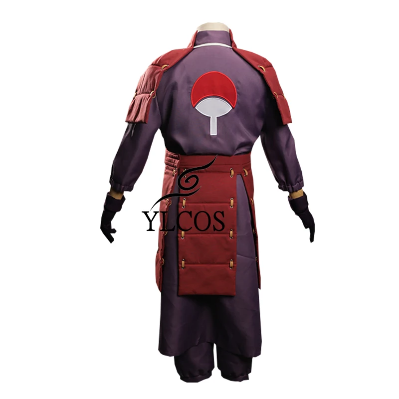 Anime Naruto Uchiha Madara Costume Cosplay Halloween Party Full Set