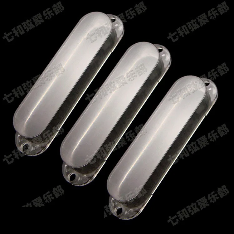 

3 Pcs Transparent Sealed Single Coil Pickup Covers For Electric Guitar,Clear Closed style Single Coil Pickup Covers FT-3