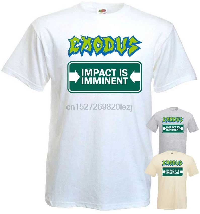 Exodus Impact Is congument футболка с металлическим мусором белого и серого цвета всех