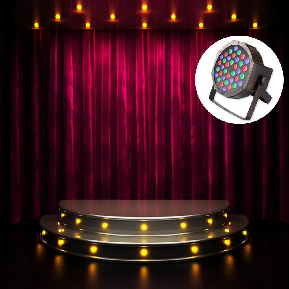 Светодиодный Par светодиодный светильник сценических эффектов со сменой цвета rgbw свет Par для диско DJ проектор вечерние украшения 100-240 В