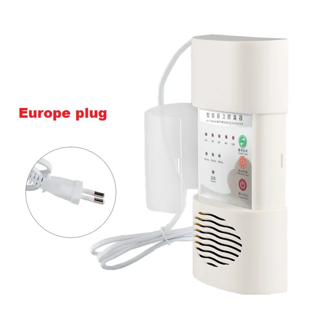 Europe plug Генератор озона, бытовой дезодорант, стерилизация озона, бактерицидный фильтр, озоновый очиститель, удаление формальдегида, очиститель воздуха - Цвет: Europe plug