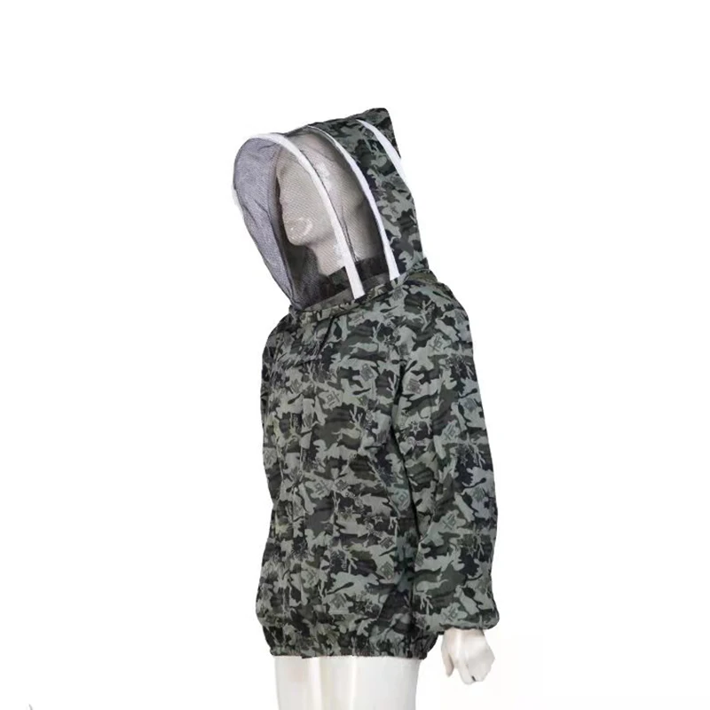 Beekeeping Suit Foldable Beekeeping Protective Veil Jacket Double Zippered Bee Beekeeper Suit Hat Equipment