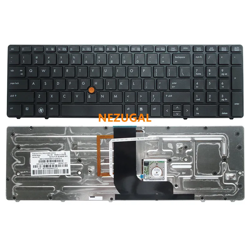 

Новая клавиатура для ноутбука HP Elitebook 8560 Вт, 8570 Вт, английская, с подсветкой