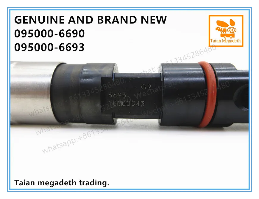 Подлинный и абсолютно дизельный G2 COMMON RAIL топливный инжектор 095000-6690,095000-6693, 1112010A624-0000