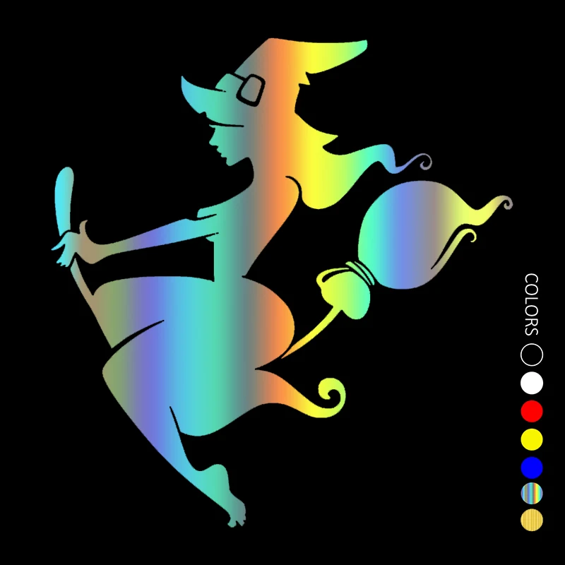 

CS31117# 15x16 cm Die-Cut Vinyl Decal Witch11 Car Sticker Waterproof Auto Decors on Car Body Bumper Rear Window