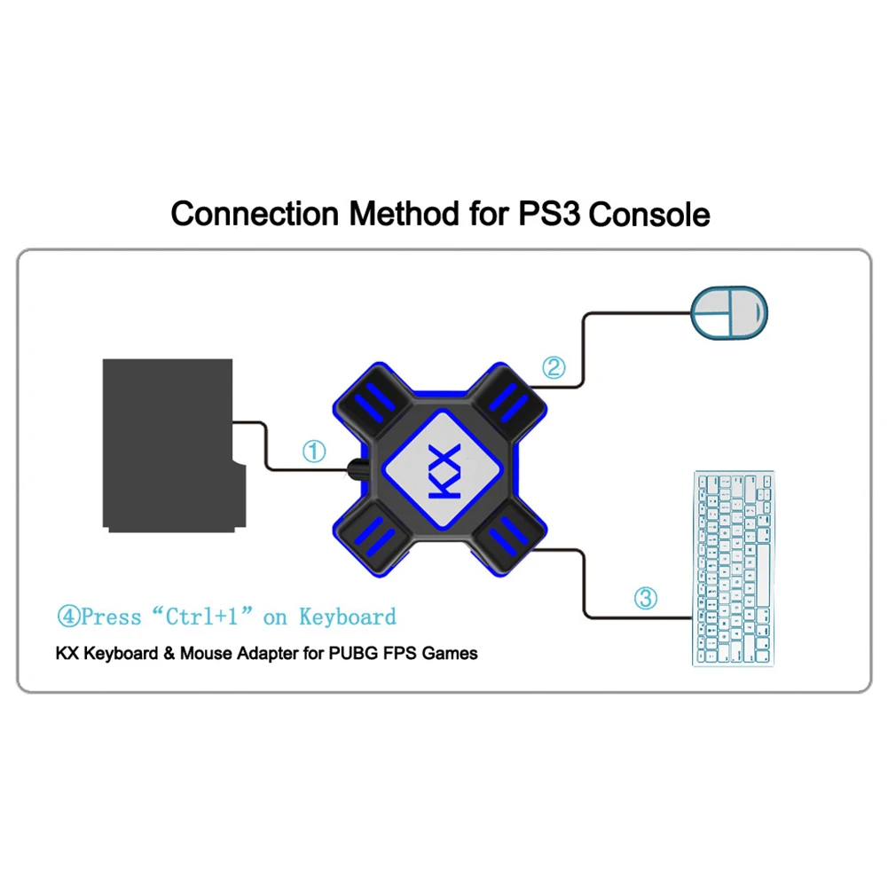 KX USB игровые контроллеры адаптер конвертер видео игровая клавиатура переходник для мыши для переключателя/Xbox/PS4/PS3