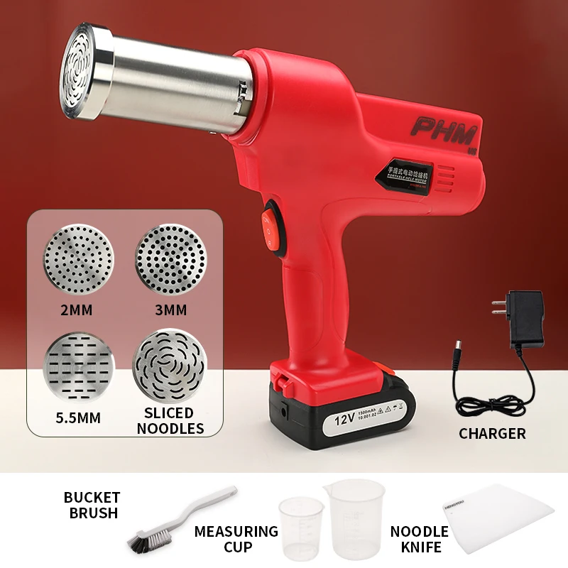 Household Small Automatic Noodle Press Handheld rechargeable noodle making machine 1500mAh large capacity battery