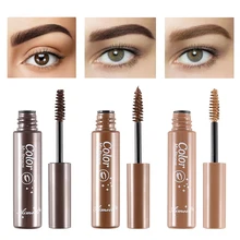 3 цвета, Натуральный гель для увеличения бровей, Водостойкая тушь для бровей, крем-краска для бровей, тинт для бровей, макияж, стойкий коричневый гель