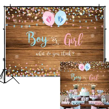 

gender reveal backdrop for photography party decoration banner boy or girl photo background studio computer printed