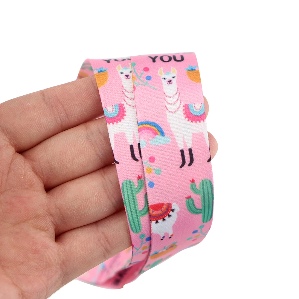 A3522 Patchfan Мультфильм Альпака шнурки брелки держатель для карт s карты домашние