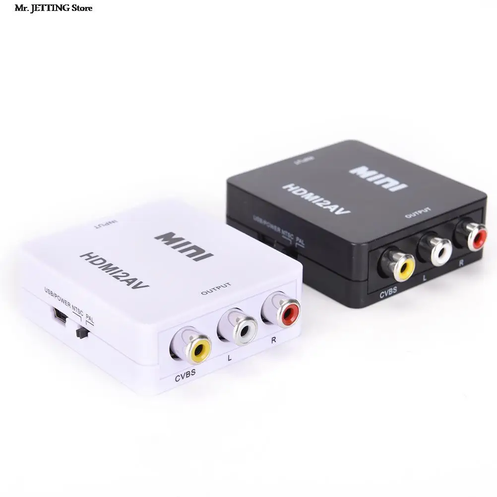 Переходник HDMI-совместимый с RCA AV/CVBS HD 1080P Mini HDMI2AV для ПК/PS3/VCR/DVD | Электроника