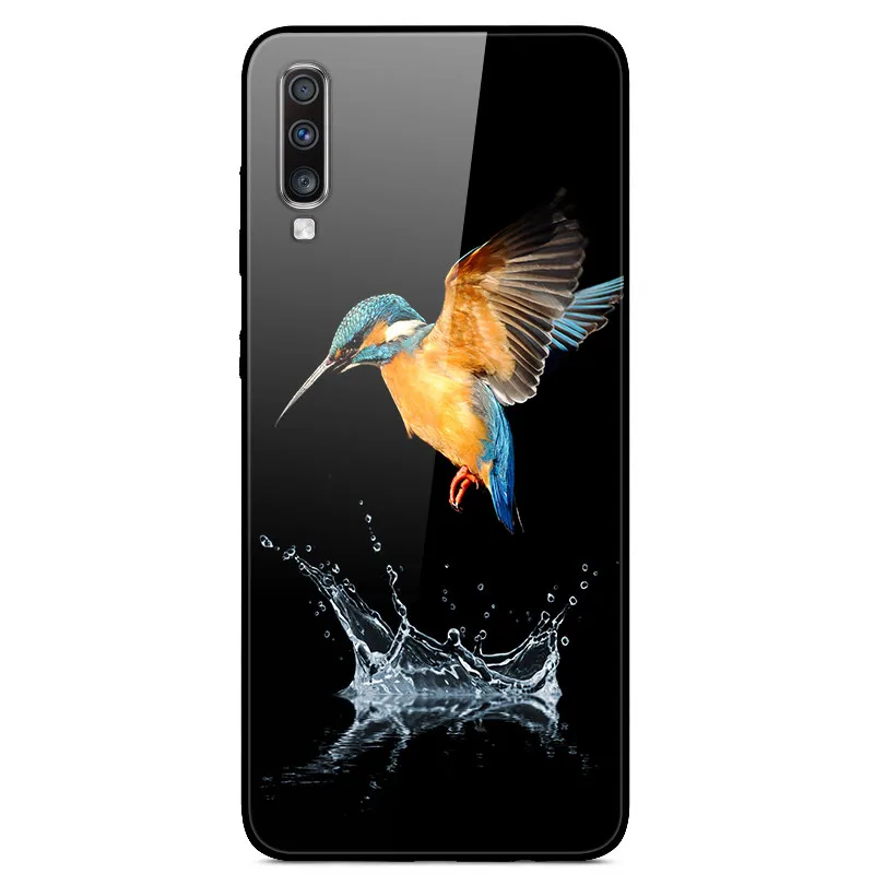 27 Для samsung A70S чехол с милым рисунком стекло Жесткий задней крышки чехлы для samsung Galaxy A70S чехол A707F мягкий бампер Galaxya70s A 70S - Цвет: 27