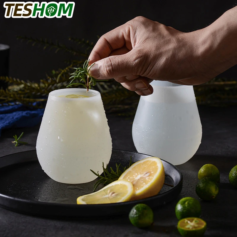 

Luminous Drinkware Tools Coffee Cup Solid Color Water Gargle Cup for Travel Tea Glass Cup Silicone Cups Travel Portable