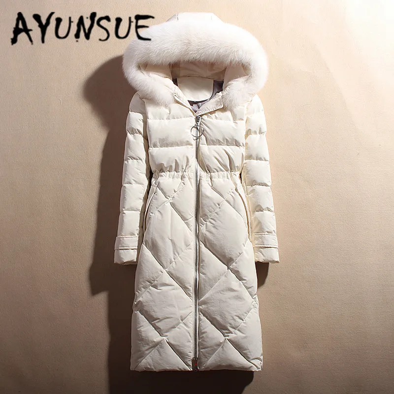

AYUNSUE Winter Coat Women Plus Size 5XL White Duck Down Jacket Women Down Coat Korean Puffer Jacket Warm Parka 1802 YY1436