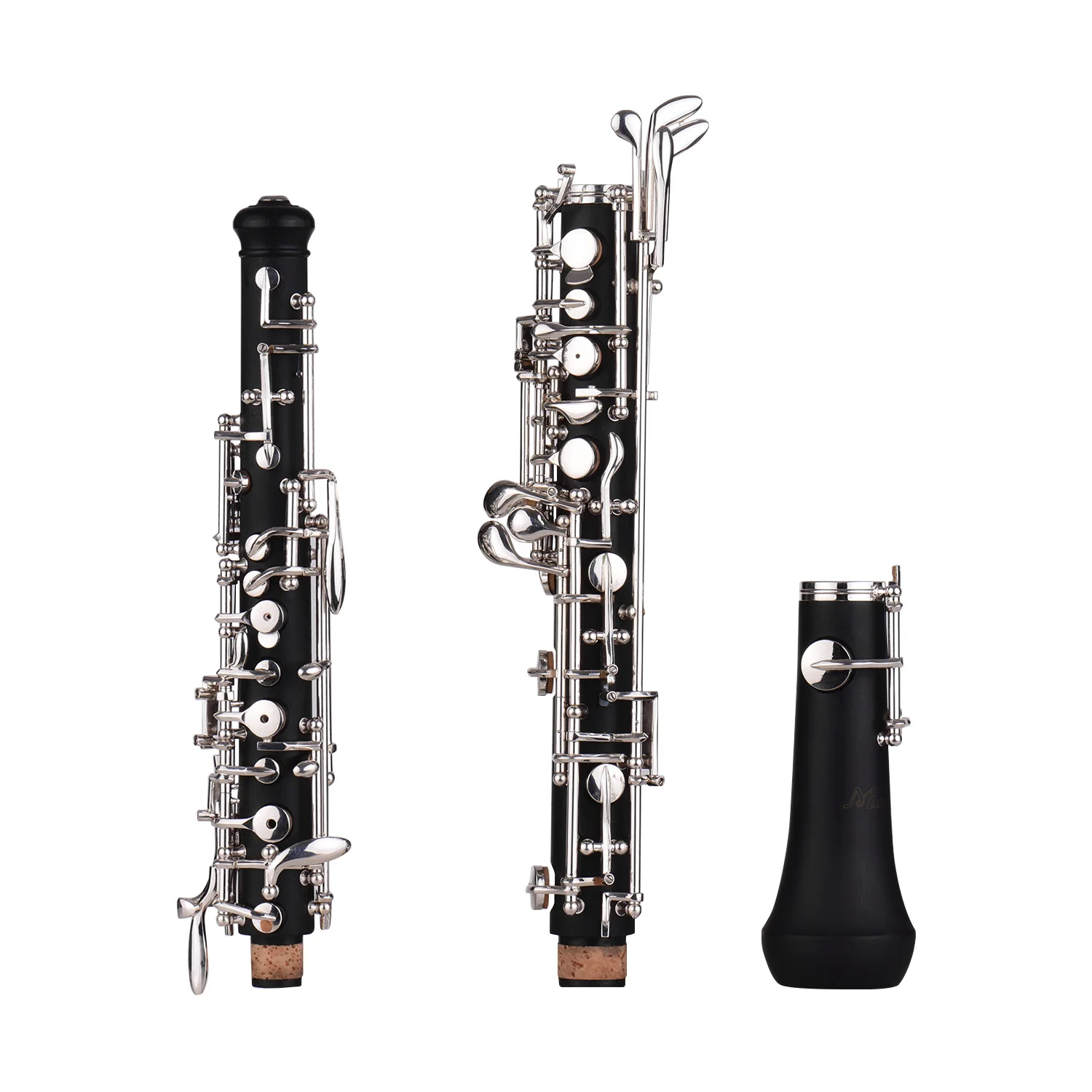 Muslady Профессиональный oboe C Ключ полуавтоматический стиль никелированные ключи деревянный духовой инструмент с гобо Рид перчатки, Чистящая салфетка