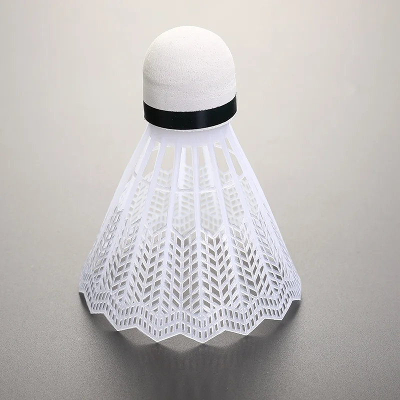 Badminton Shuttlecock Badminton Ball Feather Shuttlecock 6pcs/tube Super Nylon Shuttlecock Table Fiber Ball Head Full Round Wool Style Plastic Use Durable Badminton for Outdoor Training