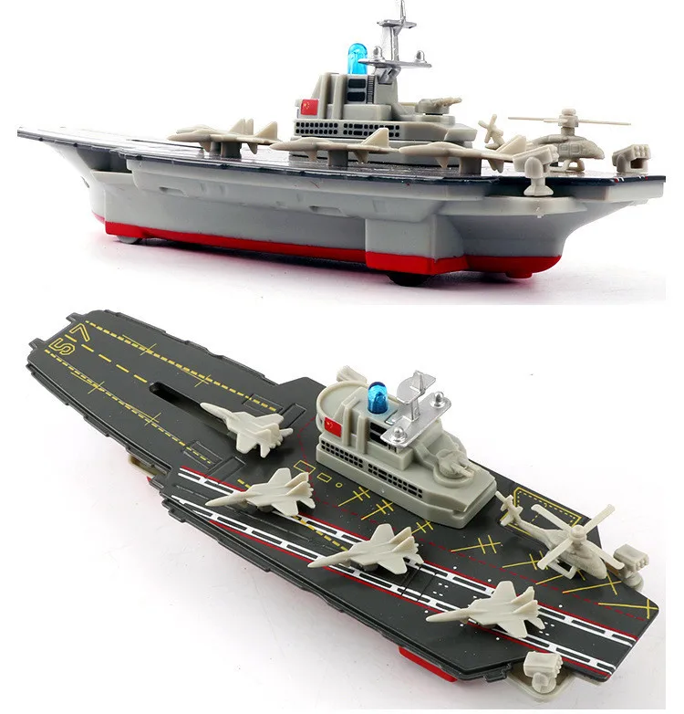 Изысканный ETI-1504 эскорт warship сплав модель, Моделирование звука и света сзади силы детский военный корабль