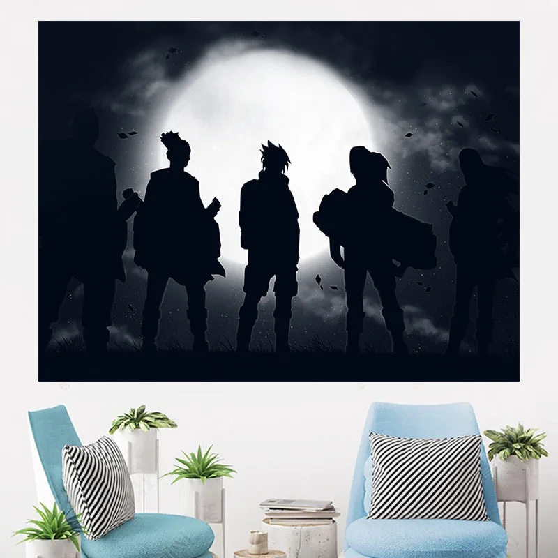Anime Naruto Hanger Tapestry Remodeling Room Dormitory Bedside Background Cloth - Цвет: 10