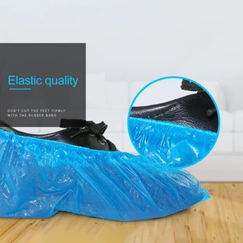 

10pcs Disposable Plastic Outdoor Rainy Day Waterproof Anti Dust Shoe Covers
