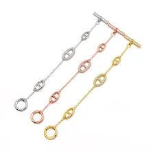 Роскошные брендовые сверкающие крошечные Стразы свинка нос японский браслет OT для женщин Дубай Высокая мода Bijoux