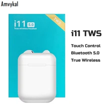 50 шт. хорошее качество i11 TWS Mini Bluetooth 5,0 наушники беспроводные наушники всплывающие сенсорные наушники для всех смартфонов