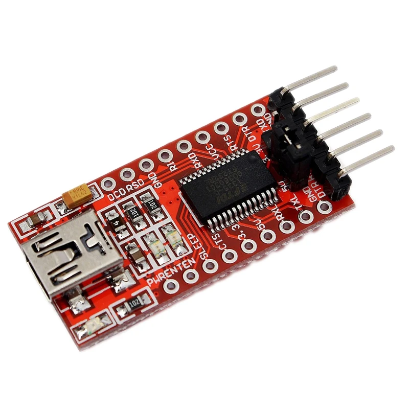 

FT232RL Module 5V 3.3V FTDI USB TTL conversion adapter Red