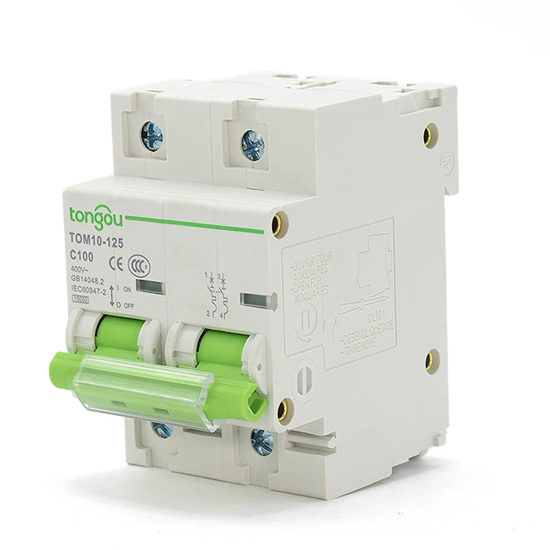 TOM10 4 полюса 80A 100A 125A 54 мм* 82 мм AC 110 в/220 в/415в~ 10ка высокая емкость ломания кривой C миниатюрный автоматический выключатель