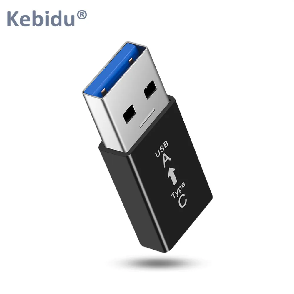 Kebidu USB C адаптер USB 3,0 мужчина к USB 3,1 Тип C Женский адаптер type-C для ПК ноутбук Xiaomi Автомобильный телефон зарядка USB адаптер