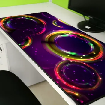 

Yuzuoand New Custom Smashed Art Bubble Mousepad Durable Natural Rubber Seaming Mouse Pad Large Size Computer Table Mat