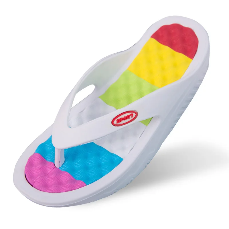 Fashion Summer Beach Sandals Thick Sole Slipper Waterproof Anti-Slip Sandals Flip Flops for Women Garden Shoes Outdoor Casual