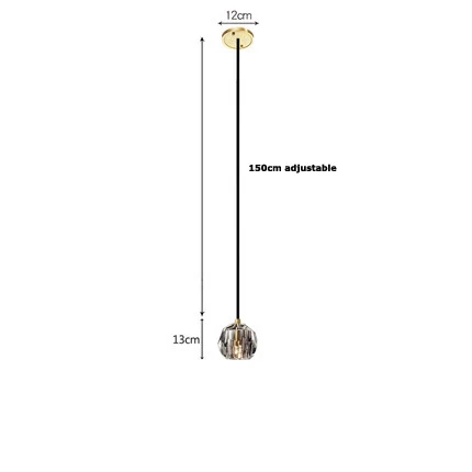 pendant light Арт-деко светодиодный постмодернистские Медь с украшением в виде кристаллов светодиодный светильник настенный светильник Настенный светильник бра для Спальня коридор - Цвет абажура: pendant light