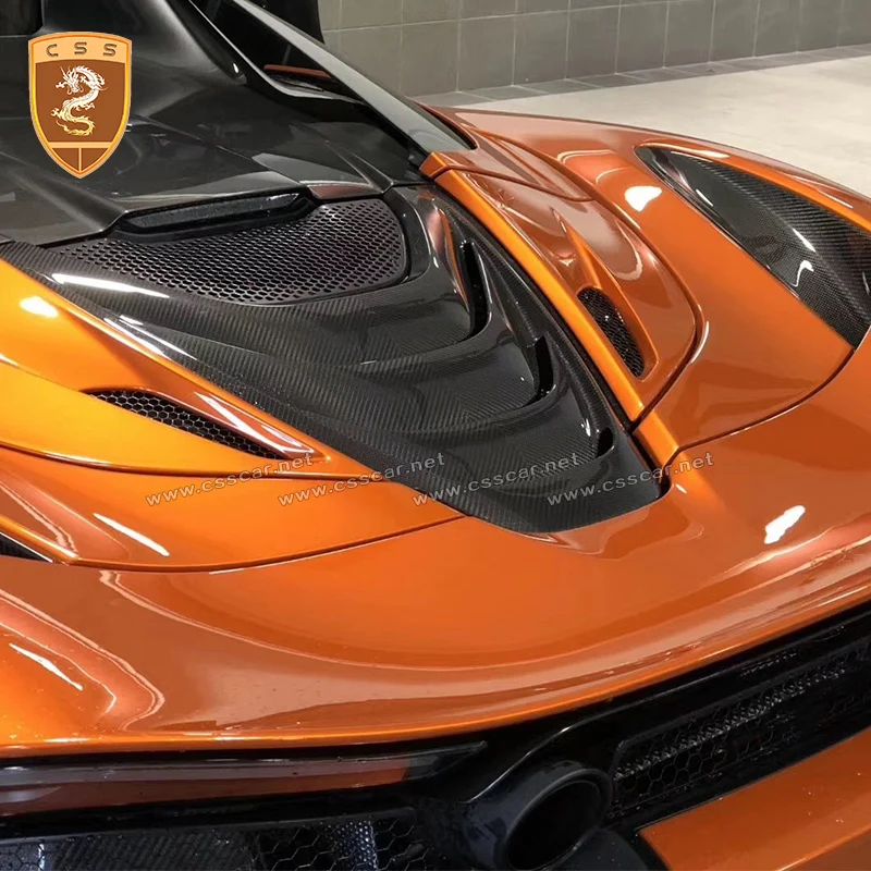 Задняя крышка двигателя из сухого углеродного волокна для McLaren 720s задняя панель в