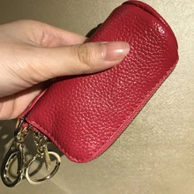 Унисекс из натуральной коровьей кожи держатель для ключей на сумку женская ключница для ключей Высококачественная унисекс сумка-Футляр для ключей женский держатель для ключей сумка для монет