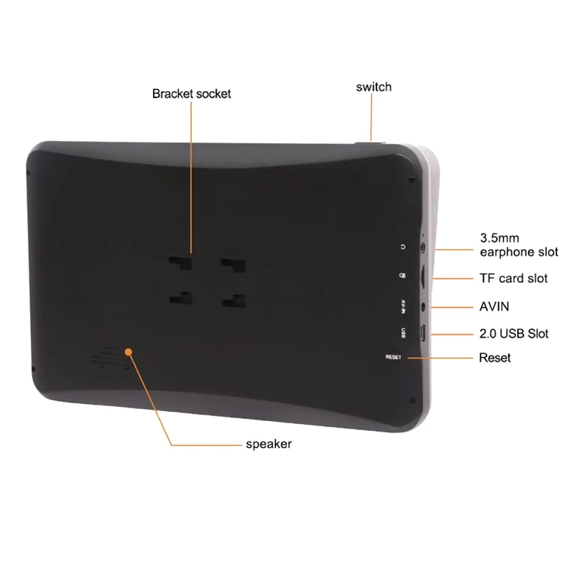

Car GPS Navigation System 9 Inch 256MB 8G HD Screen Portable Real-time Voice Prompt NJ88