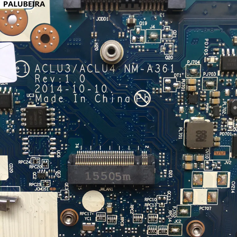PALUBEIRA ACLU3 ACLU4 NM-A361 для lenovo G40-80 14 дюймов материнская плата для ноутбука SR23Y I5 процессор все функции полностью протестированы