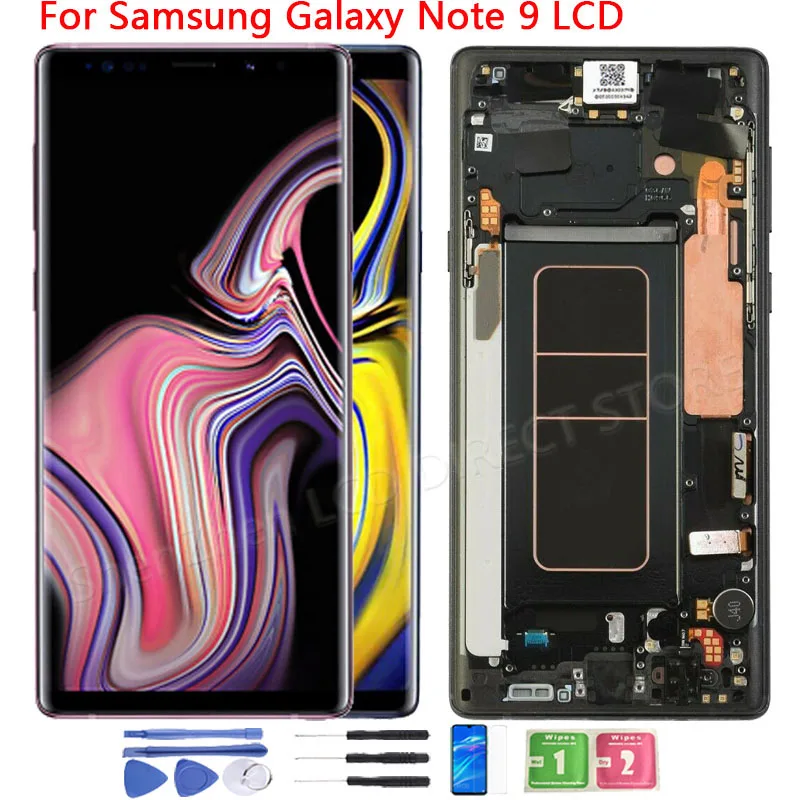 

SUPER ORIGINAL AMOLED N960 Display For SAMSUNG GALAXY Note 9 LCD N960 N960F N960DS Display Touch Screen With Frame Digitizer
