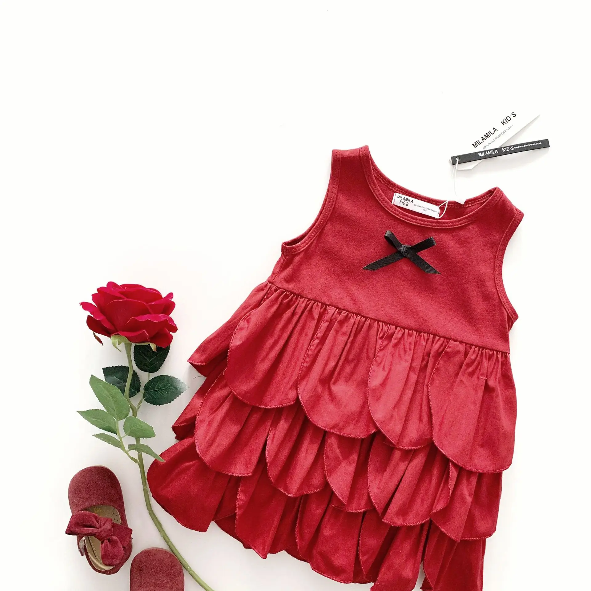 baby girl red vest