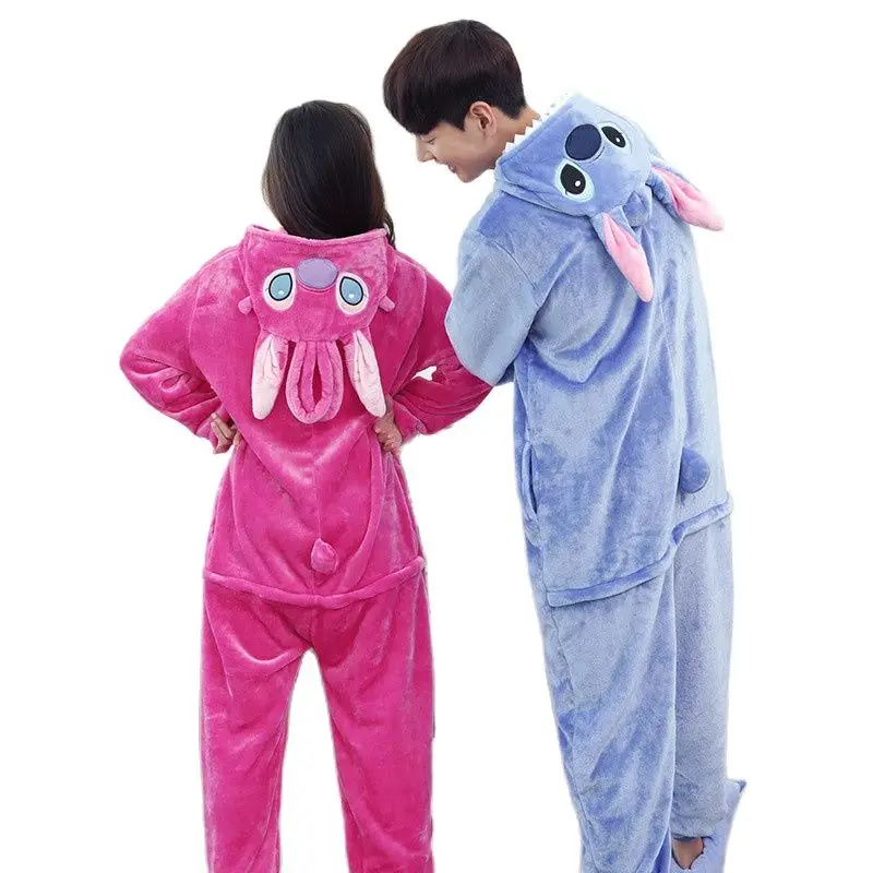 Pyjama Onesie Kigurumi Kostüm für Erwachsene Blau Stitch Pyjama Onesie Kigurumi Kostüm für Erwachsene Blau Stitch