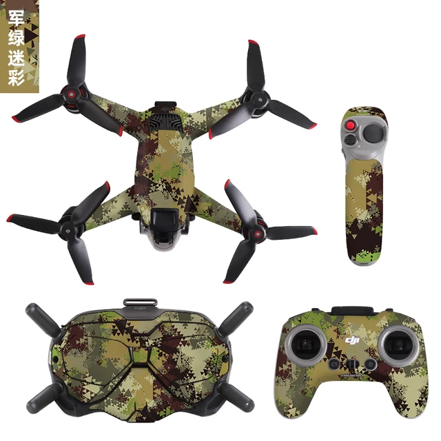 DJI FPV 드론 케이스 보호용 고급 형광 스티커